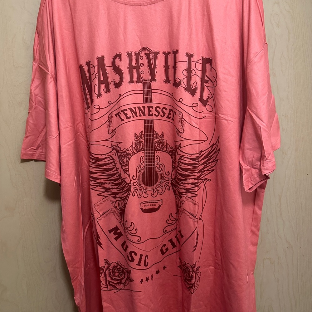 Peach Nashville Graphic Tee
